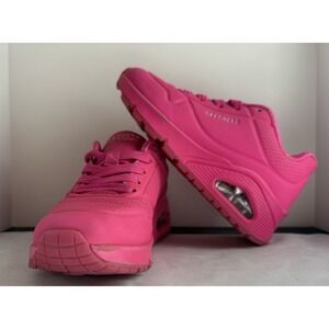 Skechers Hot Pink Uno Night Shade Air Cooled Memory Foam Toddler Size 11.5